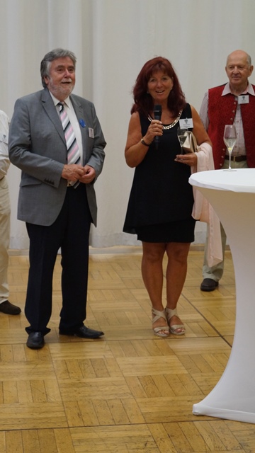 Begrüssung der Gäste beim Galadinner - Margarethe Rathgeber Begrüssung der Gäste beim Galadinner - Margarethe Rathgeber